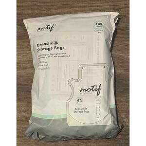 Motif Medical Breastmilk Storage Bags 100 Count New Sealed